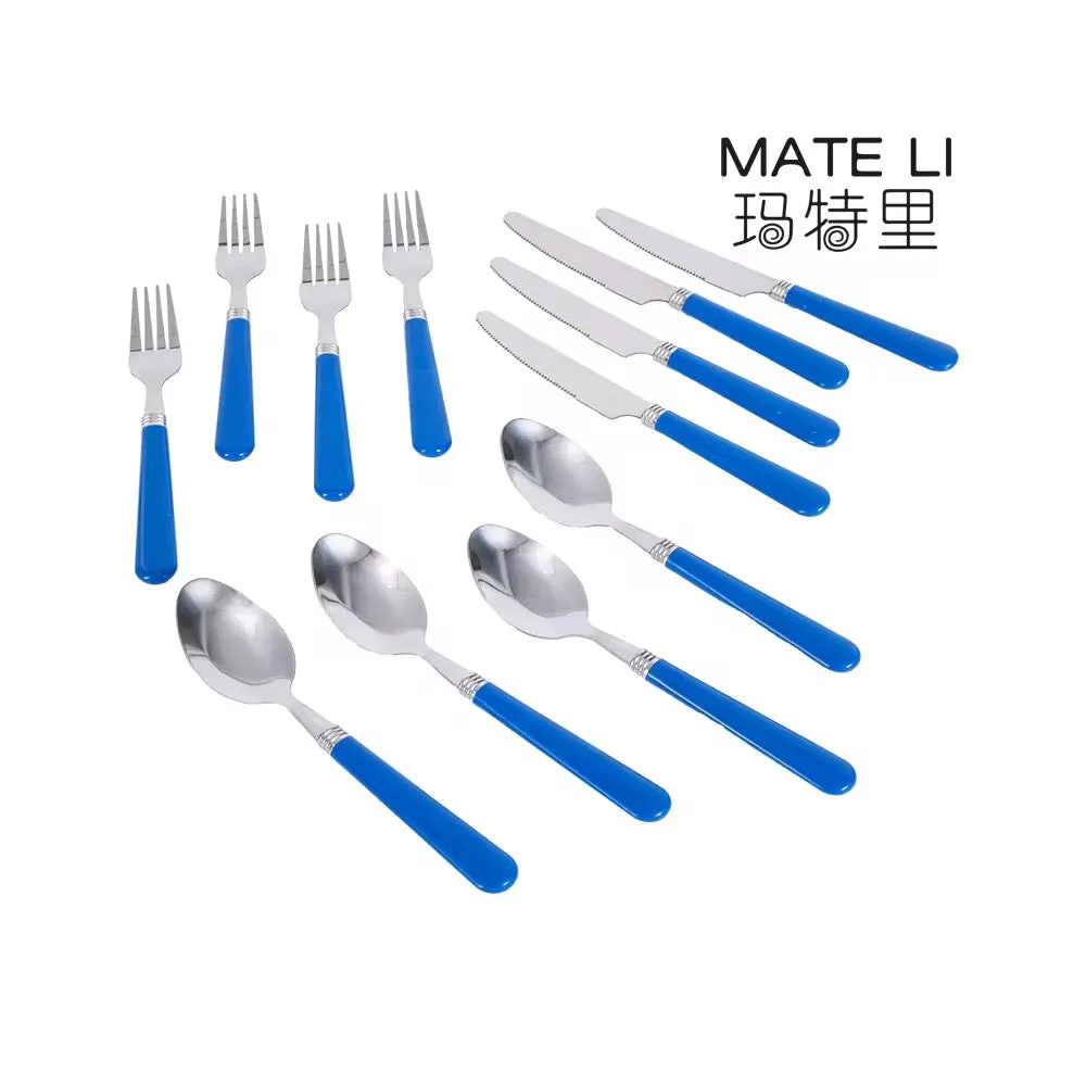 مجموعة أدوات مائدة للتخييم الفاخرة - Deluxe Camping Cutlery Set Enamel Cup Plate Bowl Platter