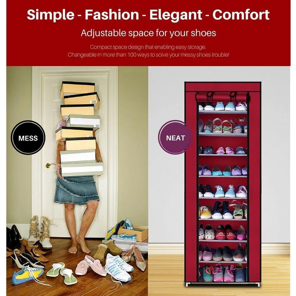 10 level Shoes Organizer Wardrobe Rack