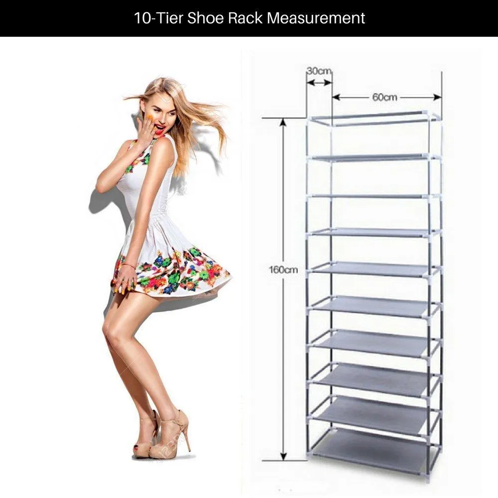 10 level Shoes Organizer Wardrobe Rack