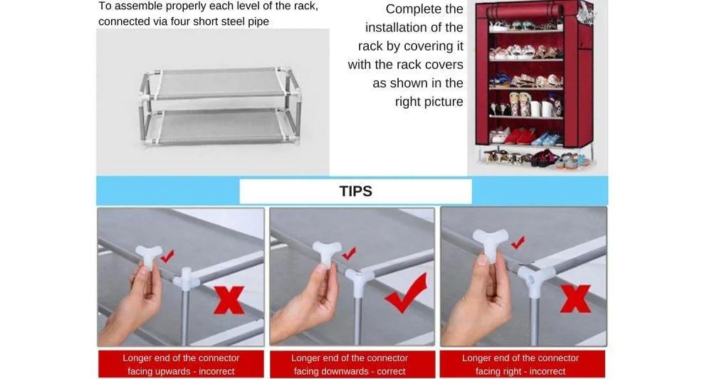 10 level Shoes Organizer Wardrobe Rack
