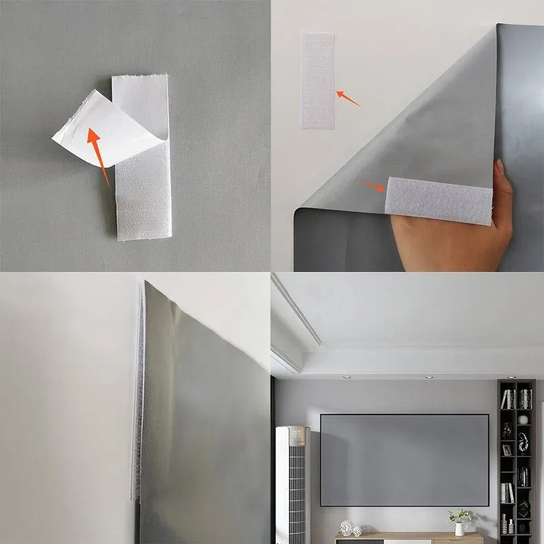 110 Folding Anti-light Projection Curtain - 16 9 - 250x140cm - Metal Frame