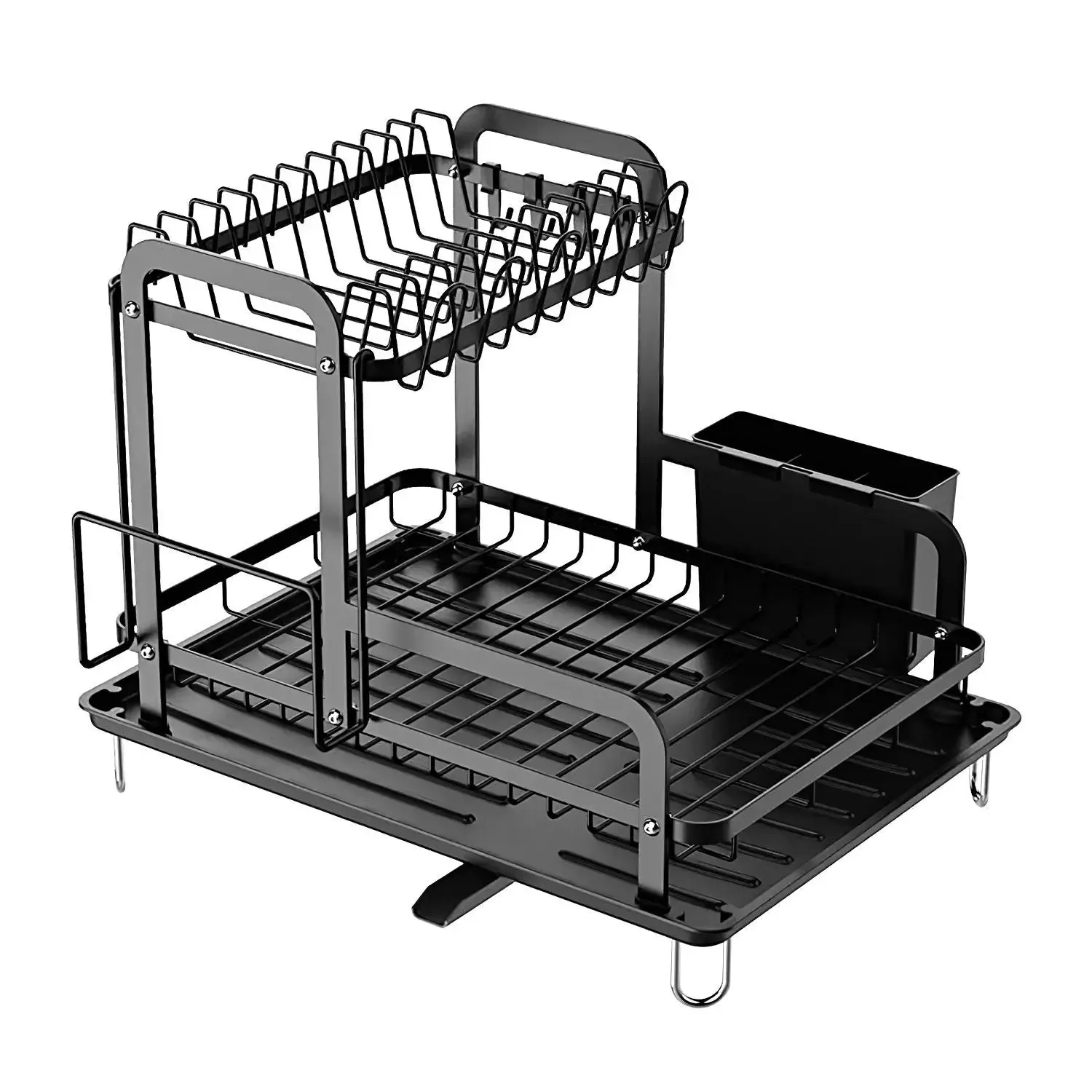 2-Tier Dish Drying Rack for Kitchen