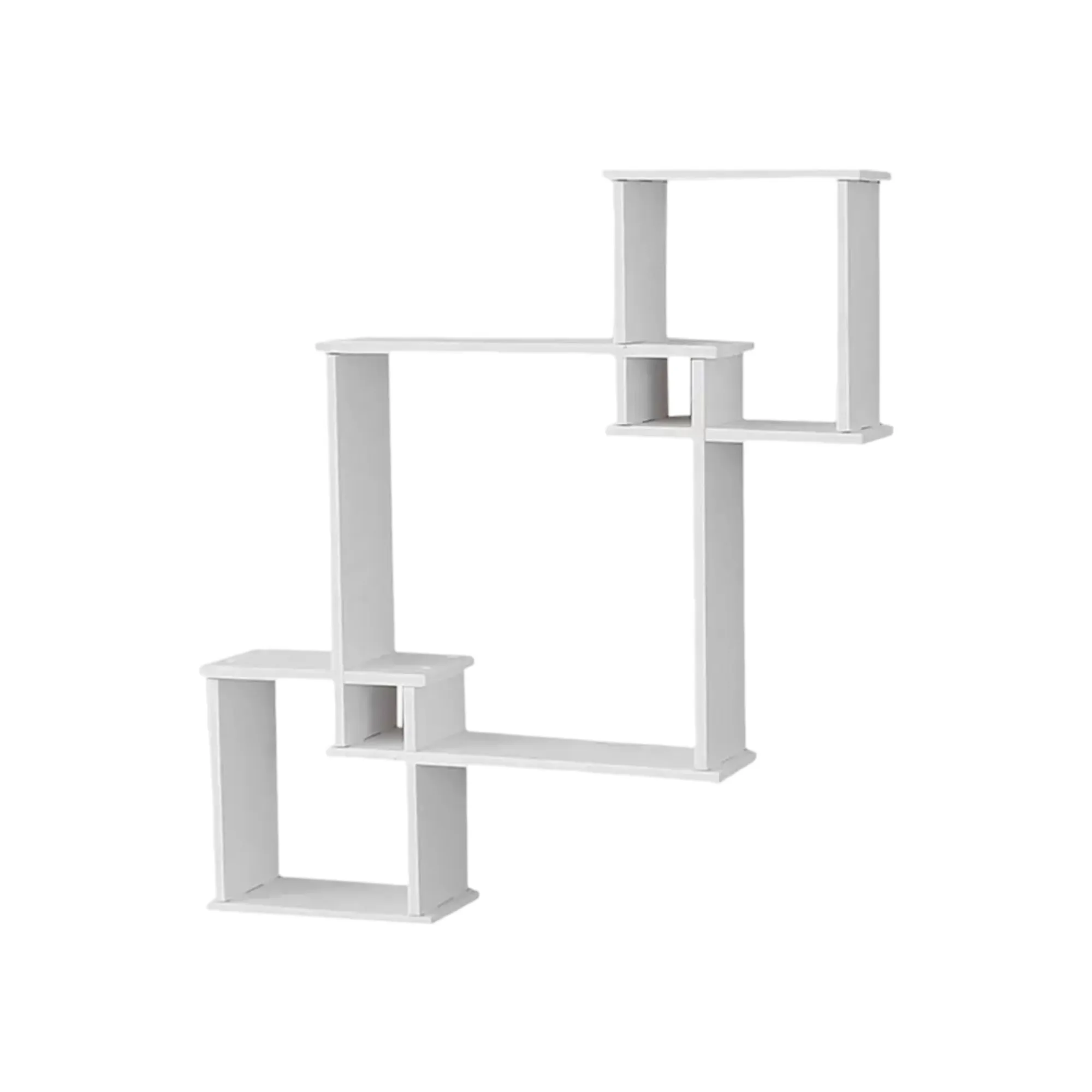 3 Contemporary Style Geometric Decoration Wall Mounted Shelf Ra-115