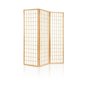 3 Panel Room Divider Screen | 131x179cm | Natural