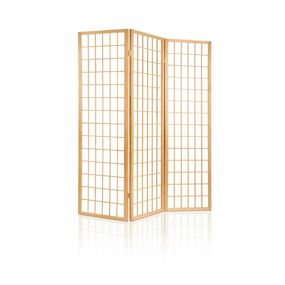3 Panel Room Divider Screen | 131x179cm | Natural
