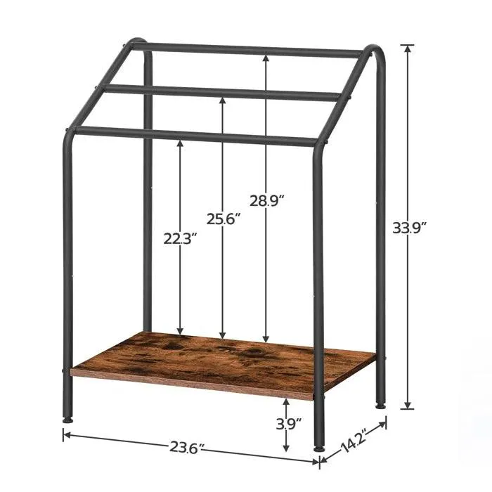 3 Tier Blanket Rack for Living Room Quilt Blanket Towel Holder Towel Stand Blanket Ladder Floor