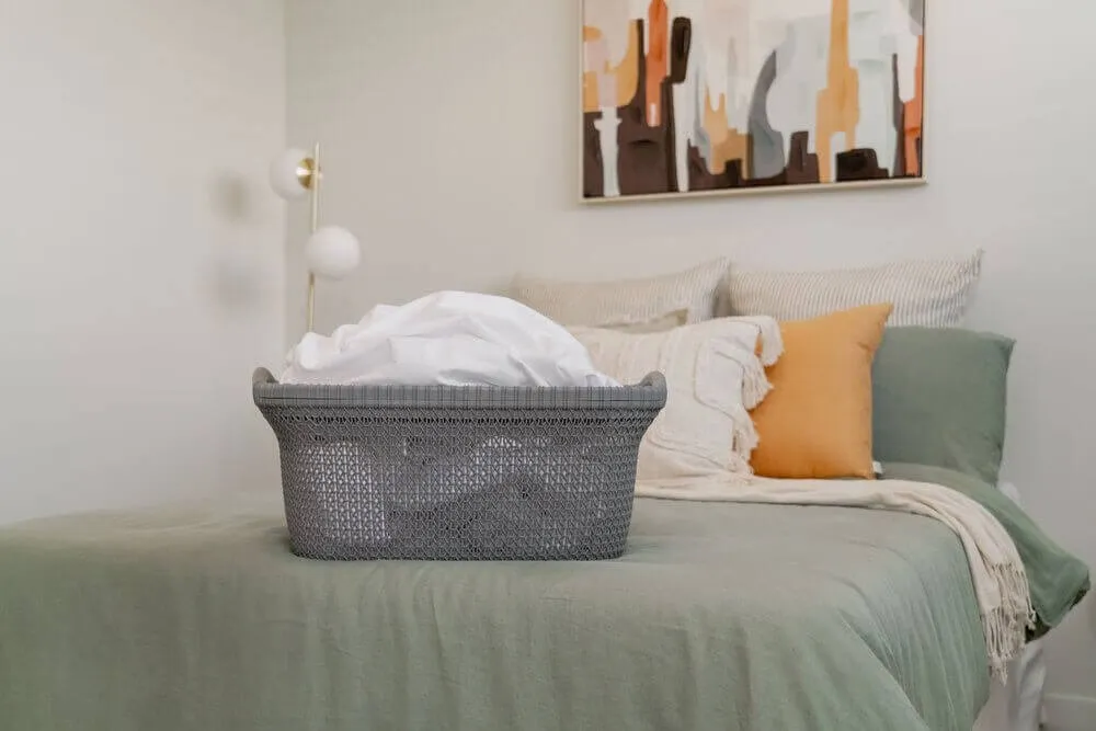 37L Knitted Laundry Basket Grey