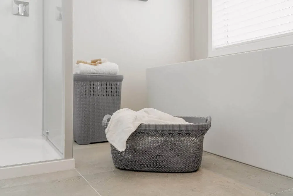 37L Knitted Laundry Basket Grey