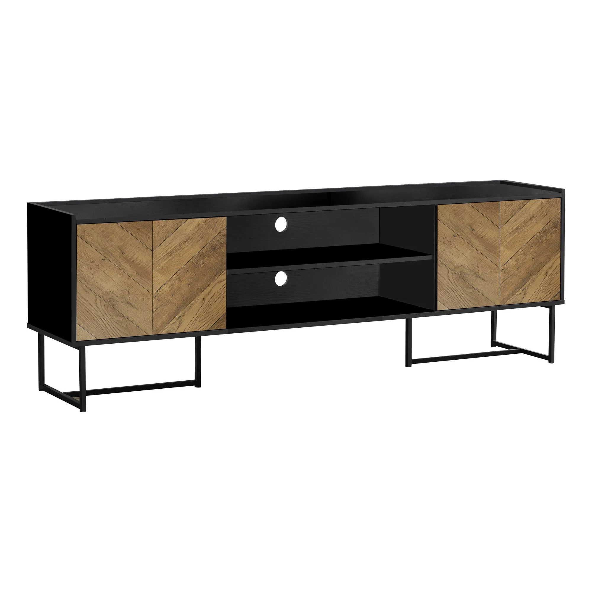 72" TV Stand - Modern Console with Storage Cabinet - Contemporary Design