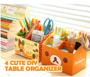 A Set of 4 Cute DIY Table Organizer