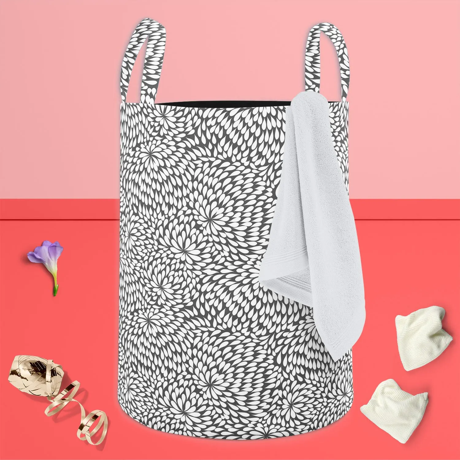 Abstract Pattern D3 Foldable Open Storage Bin | Organizer Box, Toy Basket, Shelf Box, Laundry Bag | Canvas Fabric