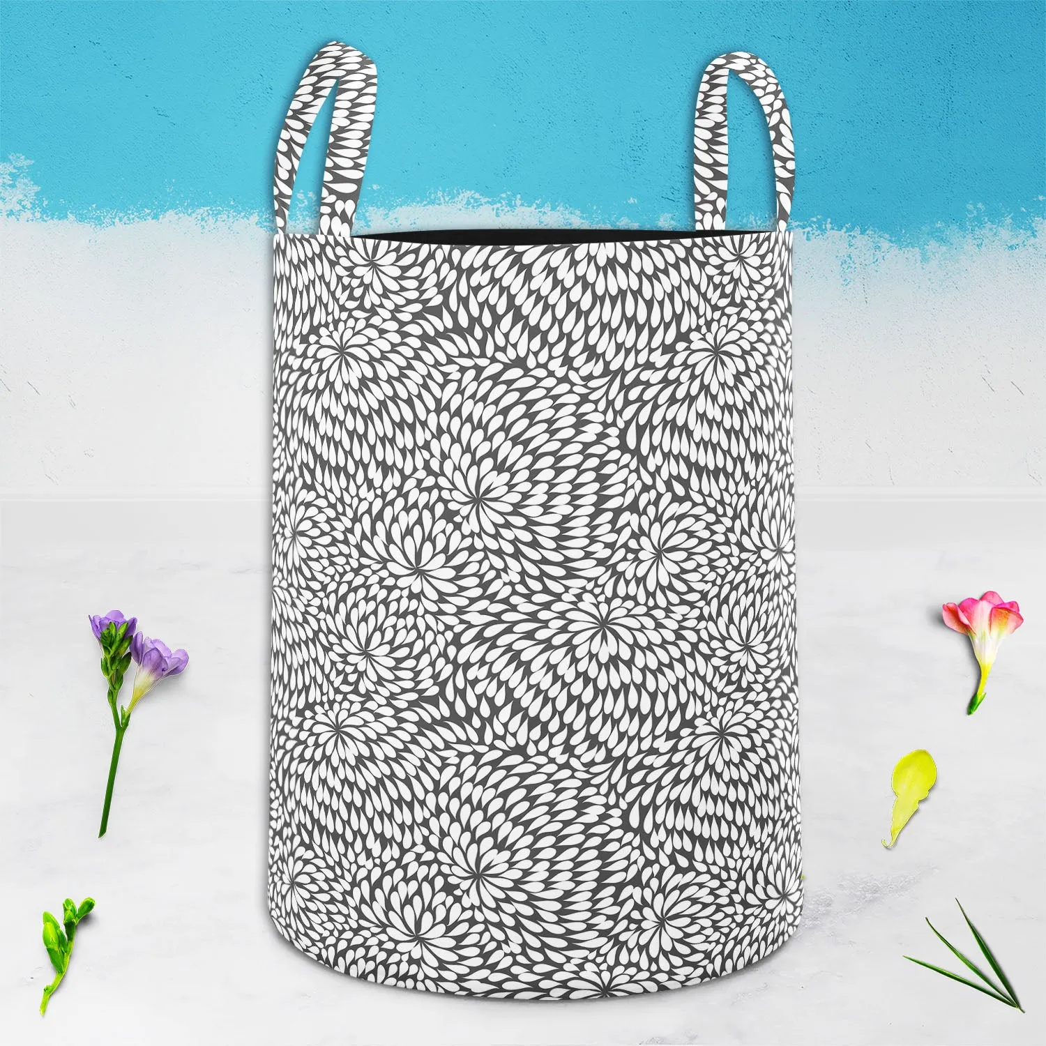 Abstract Pattern D3 Foldable Open Storage Bin | Organizer Box, Toy Basket, Shelf Box, Laundry Bag | Canvas Fabric