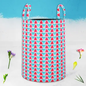 Abstract Triangles D1 Foldable Open Storage Bin | Organizer Box, Toy Basket, Shelf Box, Laundry Bag | Canvas Fabric