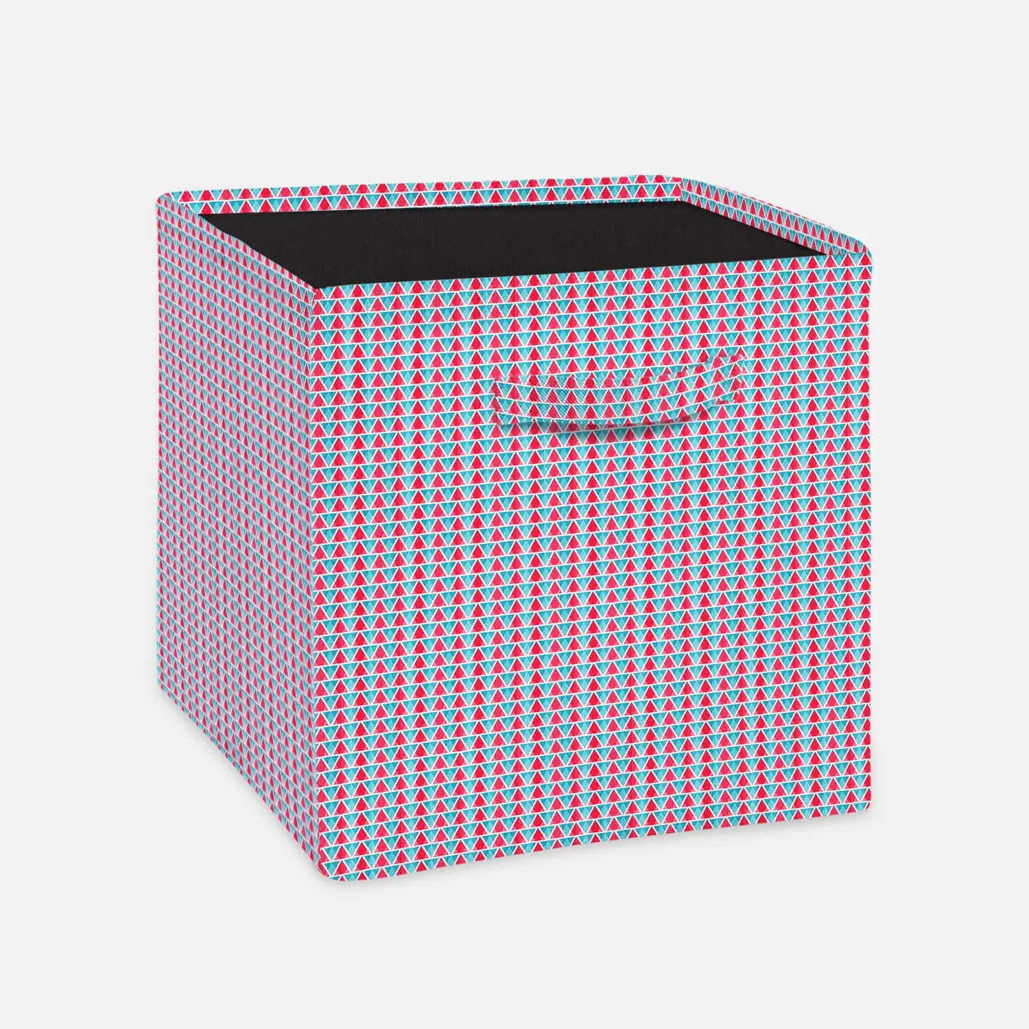 Abstract Triangles Foldable Open Storage Bin | Organizer Box, Toy Basket, Shelf Box, Laundry Bag | Canvas Fabric