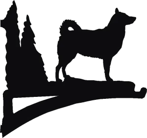 Alaskan Malamute Hanging Brackets