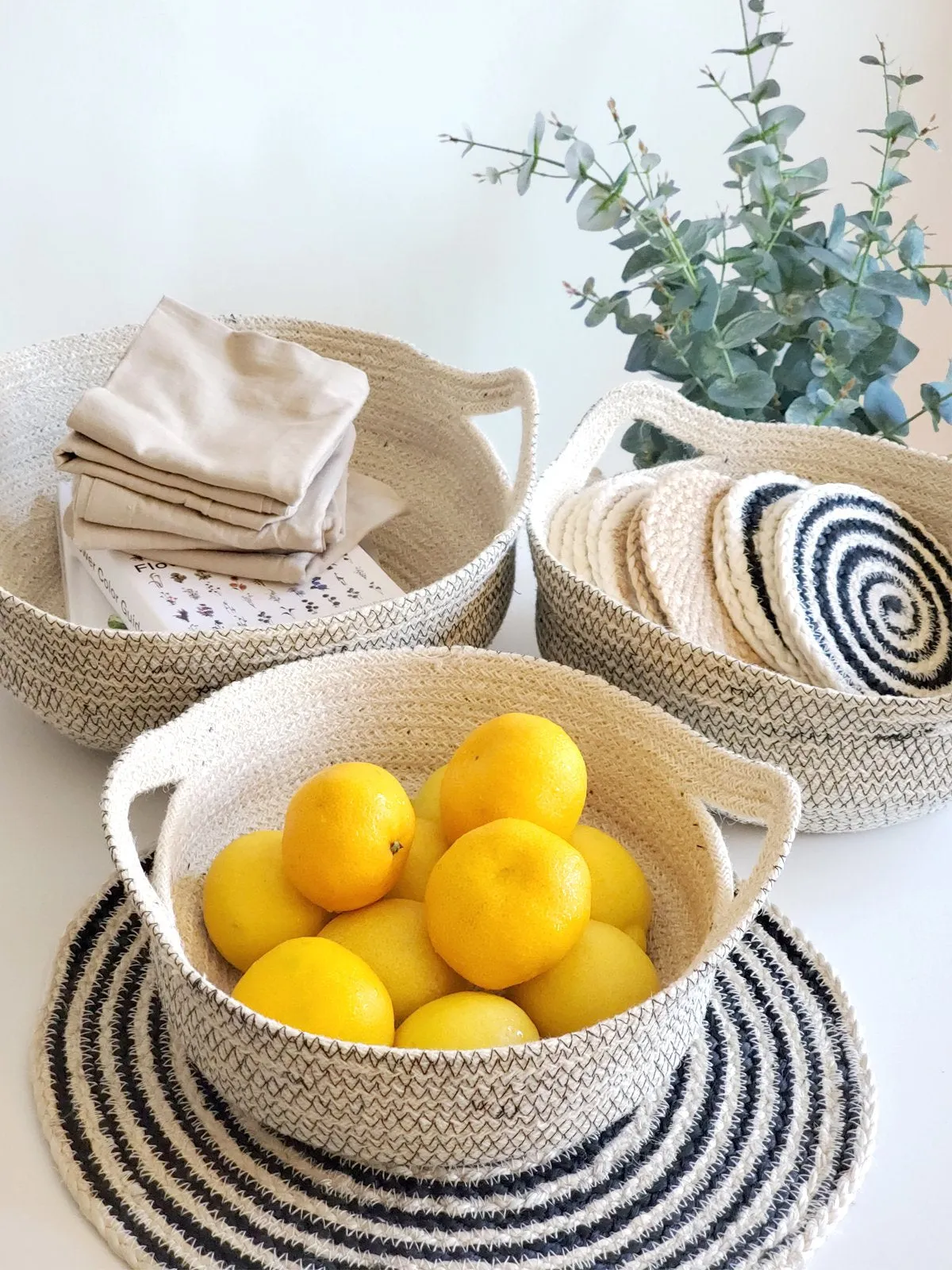 Amari Fruit Bowl - Black (Set Of 3)