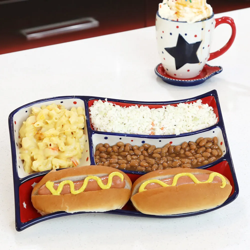Americana Deep-Dish Serving Tray