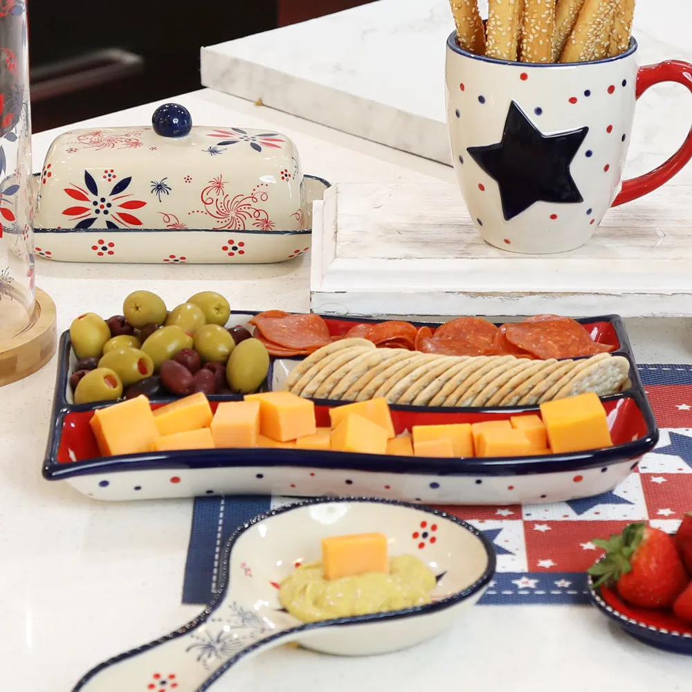 Americana Deep-Dish Serving Tray
