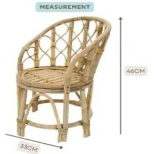 Babymoon Rustic Cane Chair | Wooden Properties | Baby Photography Props