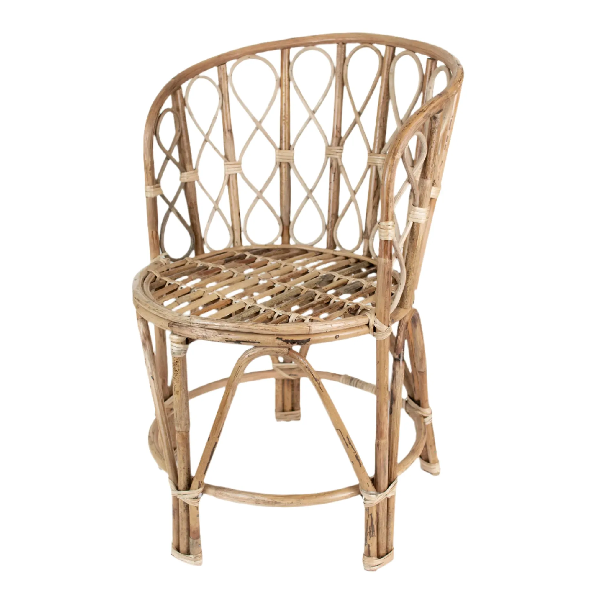 Babymoon Rustic Cane Chair | Wooden Properties | Baby Photography Props