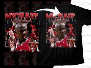 Basketball Legend Chicago Bulls Michael Jordan Bootleg Graphic Png Digital Download