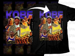 Basketball Star Los Angeles Lakers Kobe Bryant Bootleg Png Digital Download