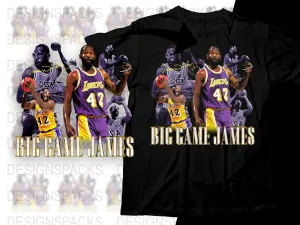 Big Game James Lakers Graphic Print Png Digital Download