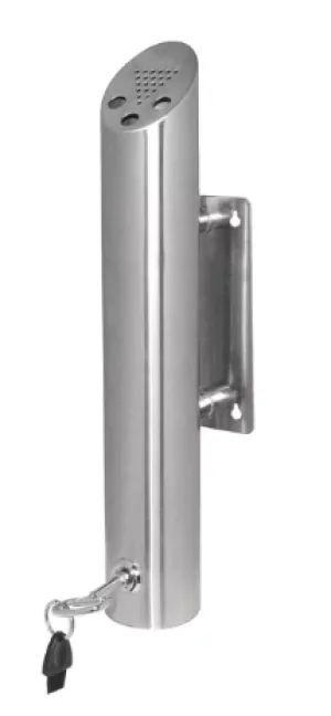 Bolero Wall Mounted Ashtray Cylinder, Stainless Steel  [CG044] (Order in item)