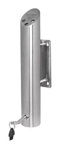 Bolero Wall Mounted Ashtray Cylinder, Stainless Steel  [CG044] (Order in item)
