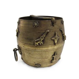 Brass Grain Measure From Kerala - Ca 90 yrs old