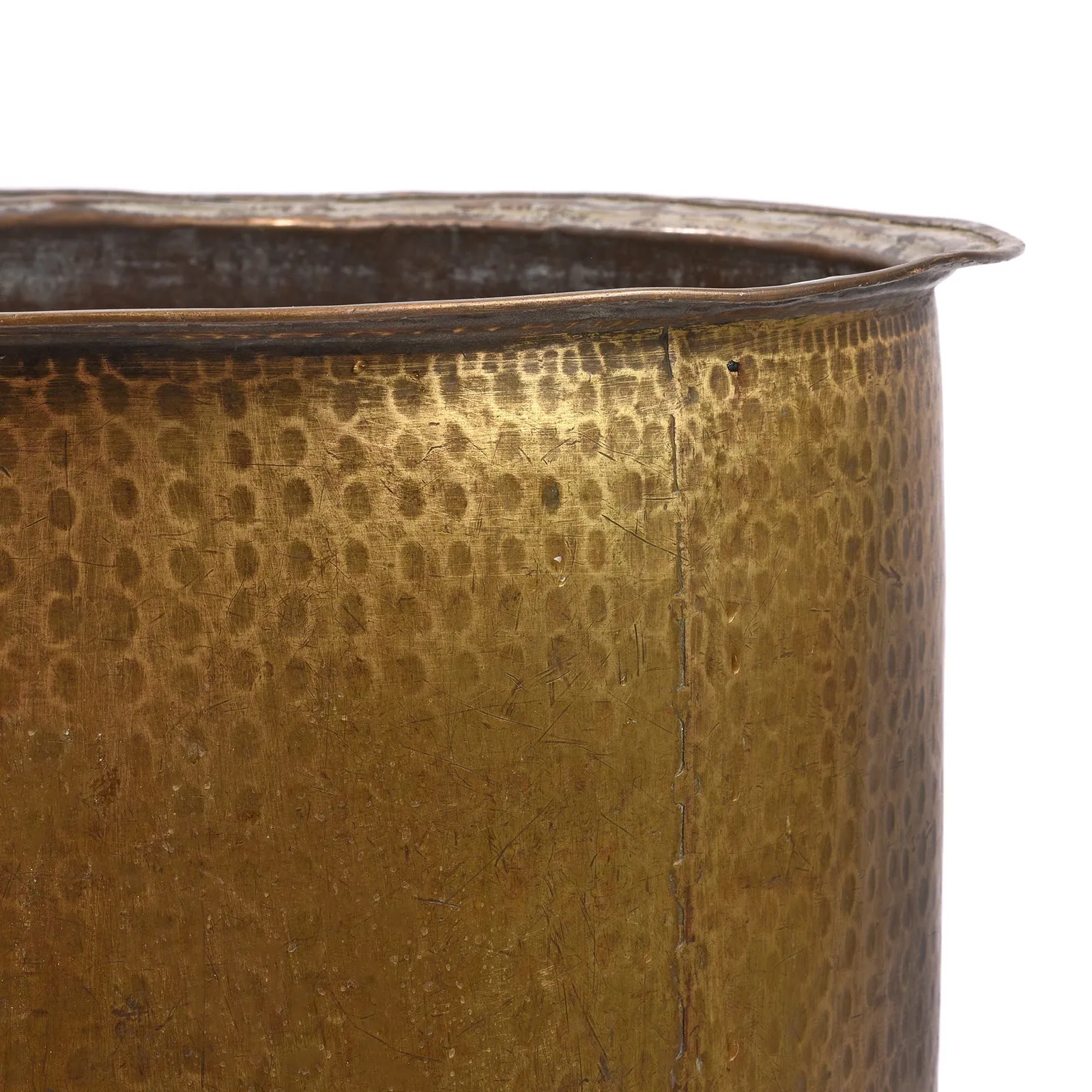 Brass Water Pot From Rajasthan For Planter - Mid 19th Century