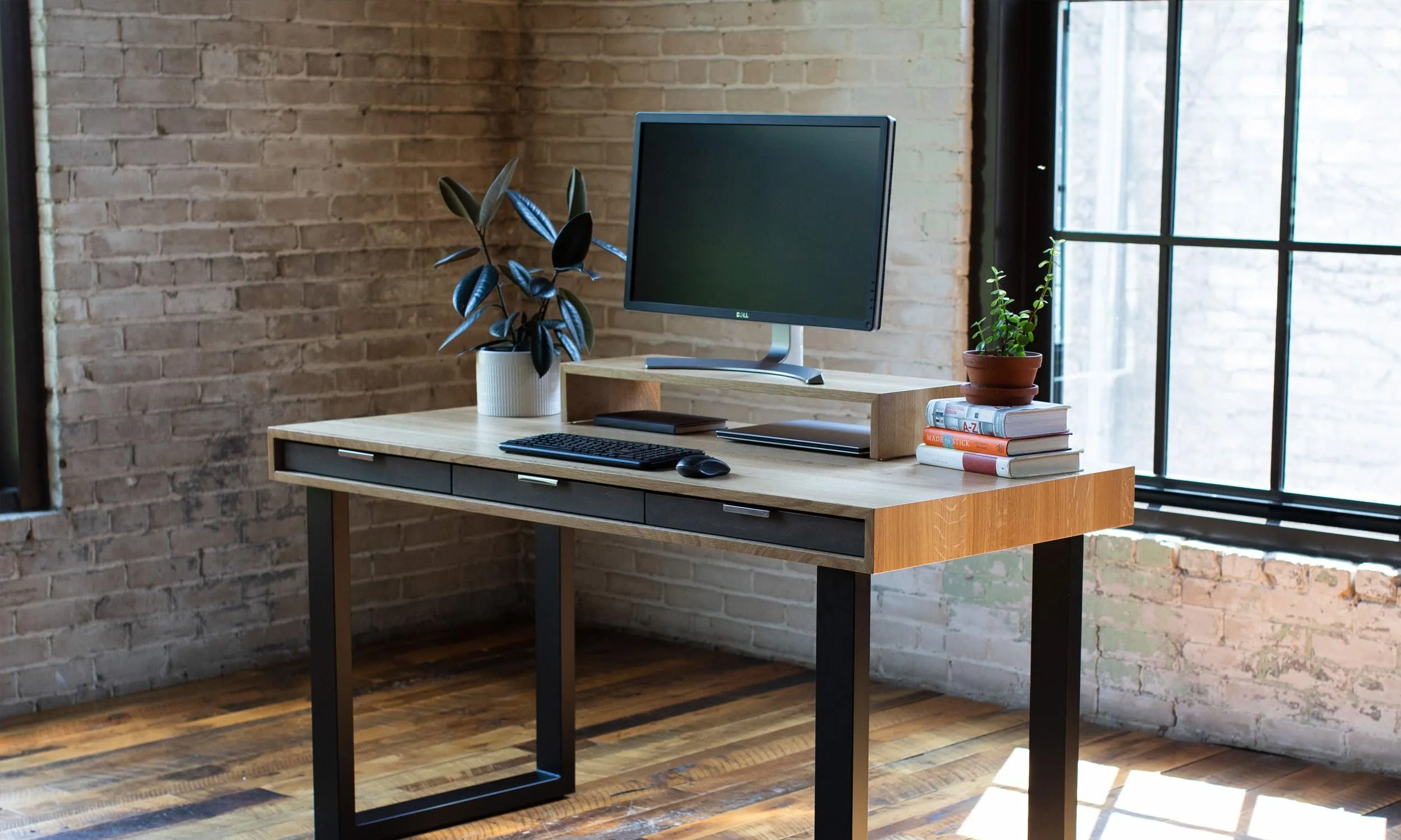 Bridge // Modern Monitor Stand & Desktop Shelf