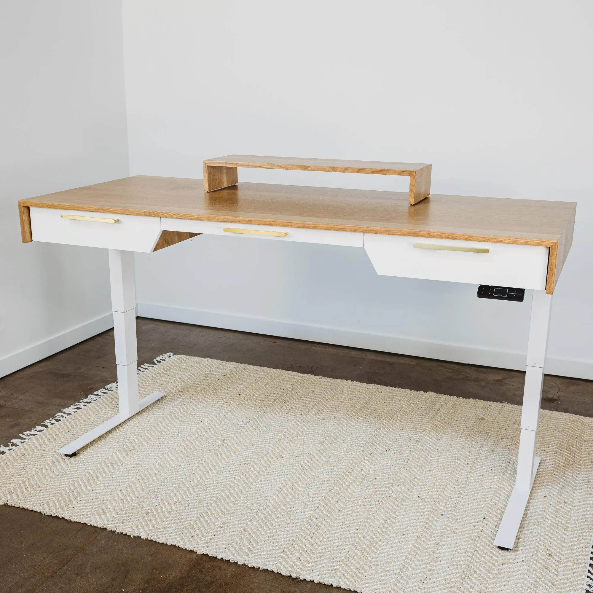 Bridge // Modern Monitor Stand & Desktop Shelf