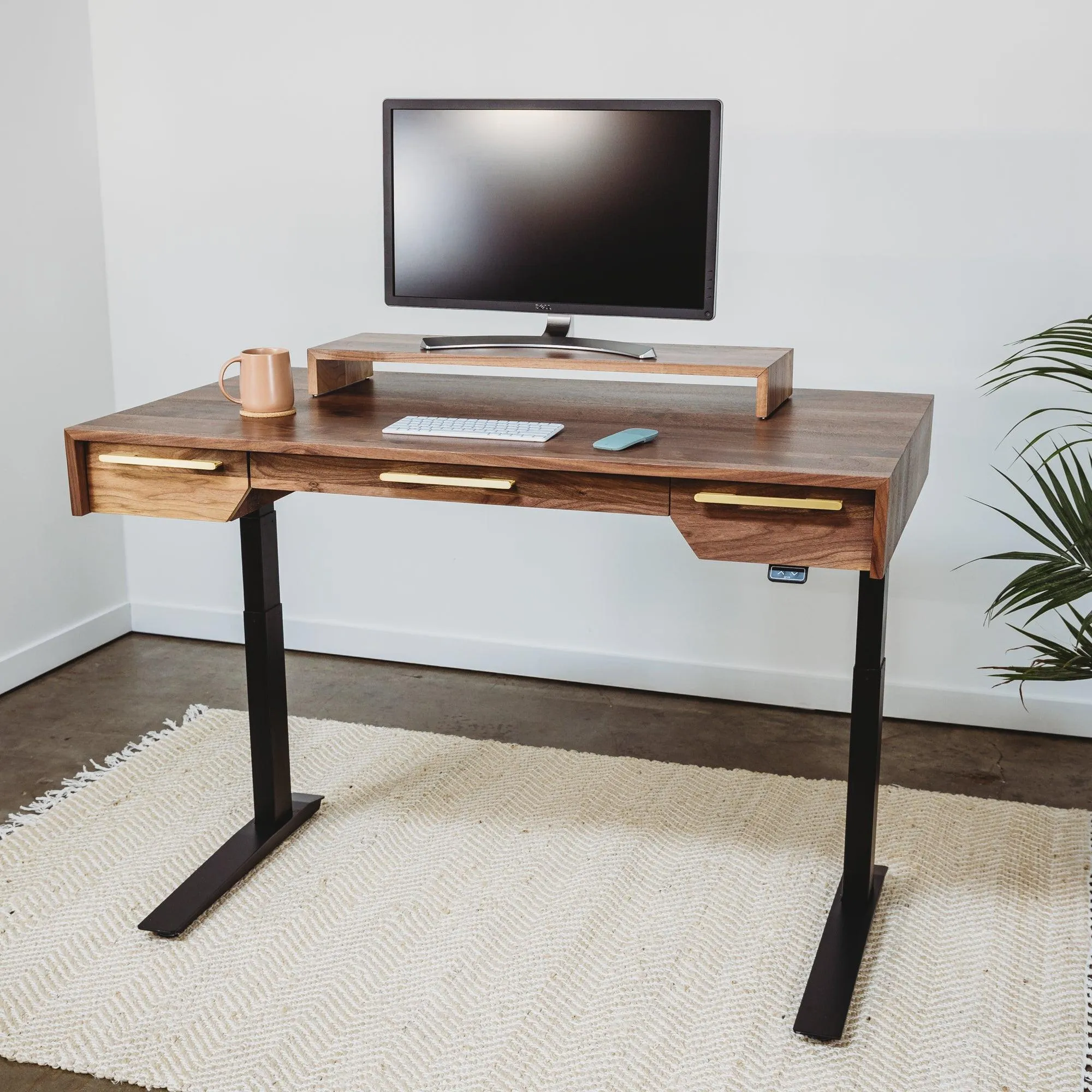 Bridge // Modern Monitor Stand & Desktop Shelf