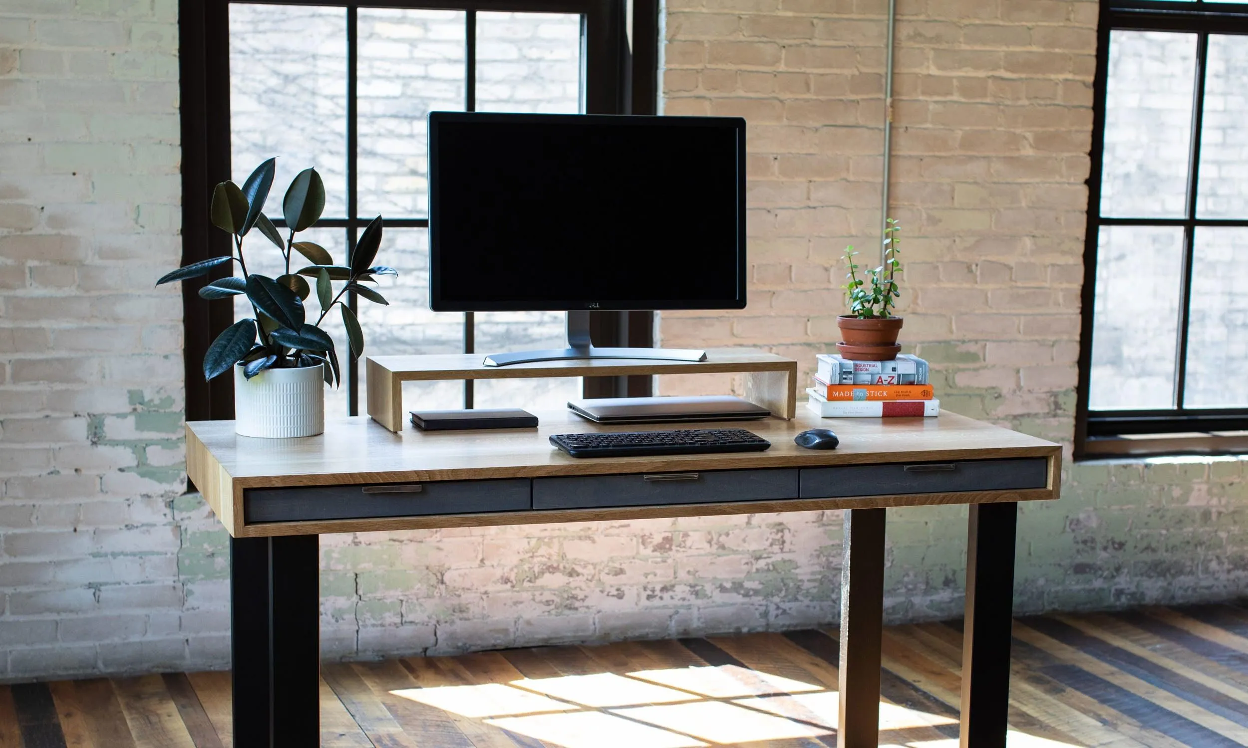 Bridge // Modern Monitor Stand & Desktop Shelf