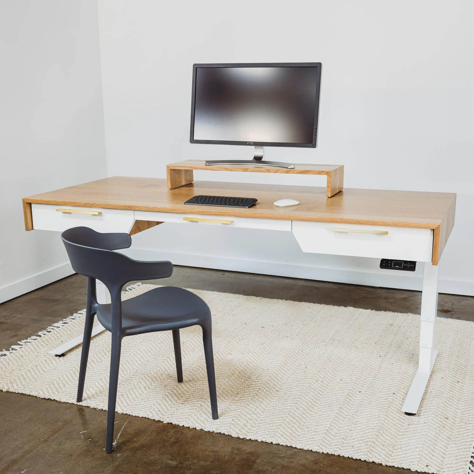 Bridge // Modern Monitor Stand & Desktop Shelf