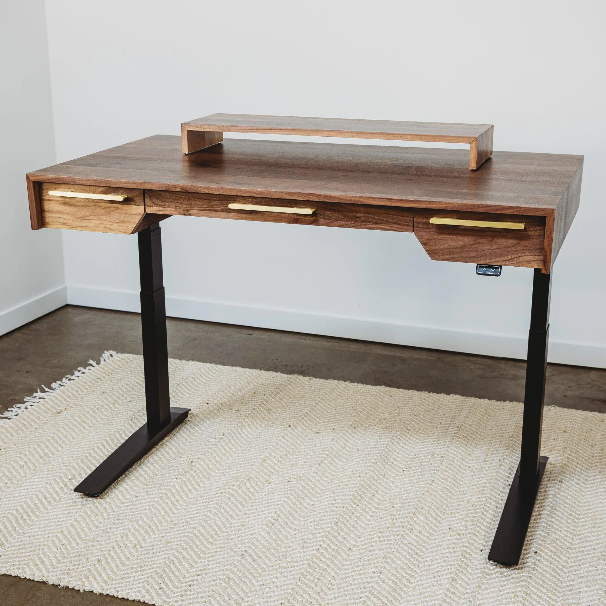 Bridge // Modern Monitor Stand & Desktop Shelf