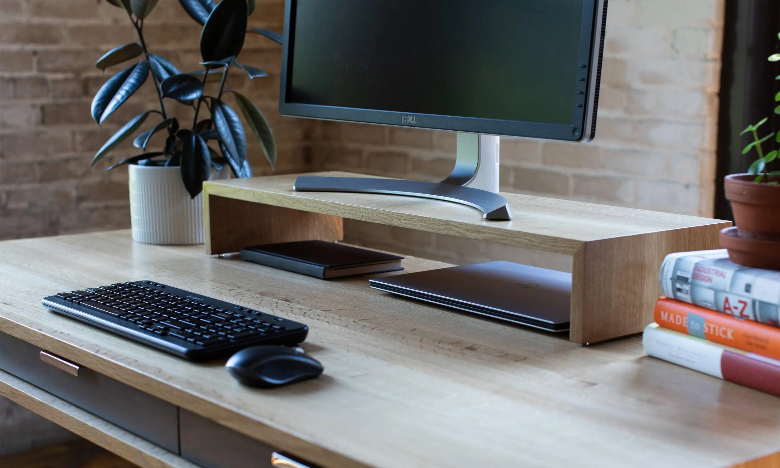 Bridge // Modern Monitor Stand & Desktop Shelf