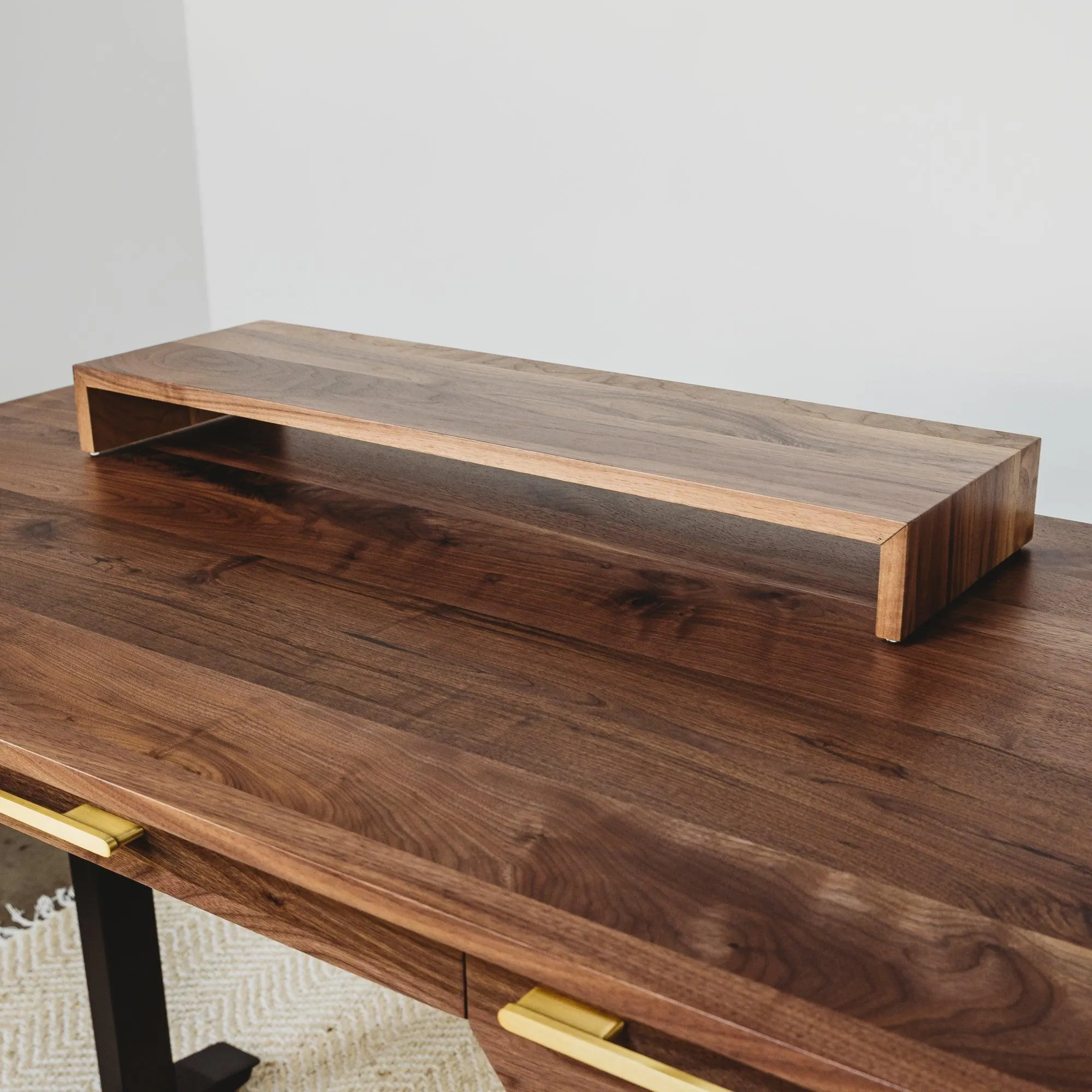 Bridge // Modern Monitor Stand & Desktop Shelf