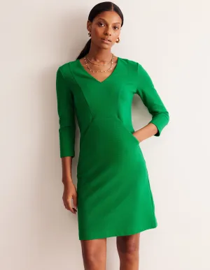 Bronte Ottoman Dress-Rich Emerald