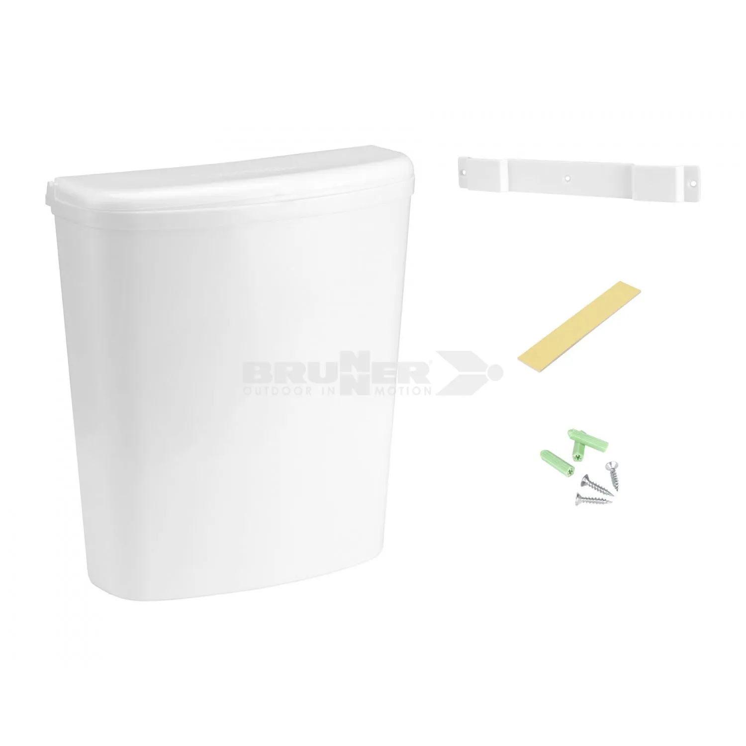 Brunner Pillar Caravan Waste Bin Grey