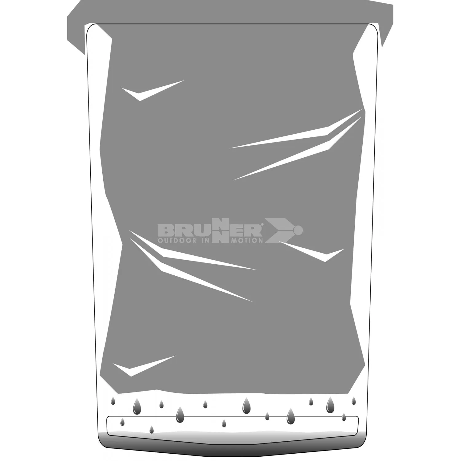 Brunner Pillar Caravan Waste Bin XL White