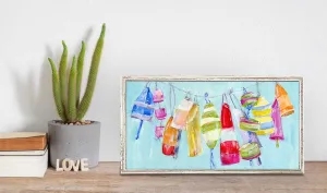Buoys Mini Framed Canvas