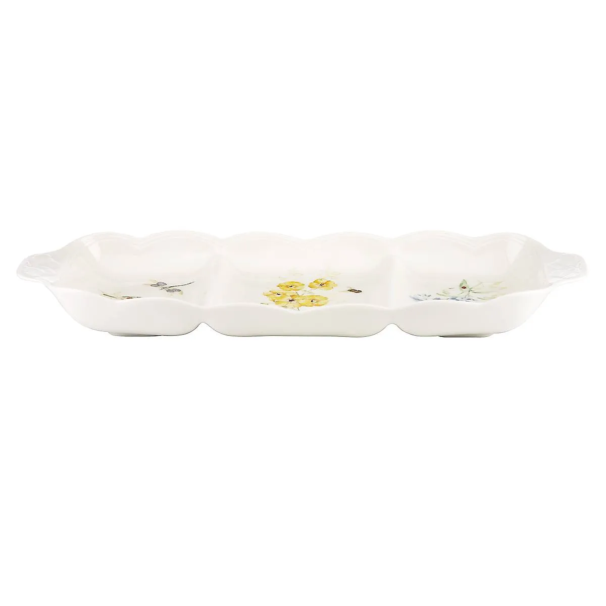 Butterfly Meadow 16" Divided Serving Dish