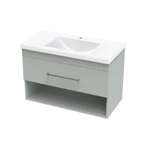 Cashmere Norfolk 900 Drawer Open Shelf Wall Vanity