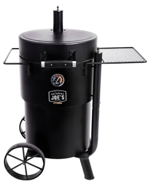 Char-Broil 19202089 Drum Smoker, Porcelain-Coated Steel Cooking Surface, Charcoal, Steel, Black :EA: QUANTITY: 1