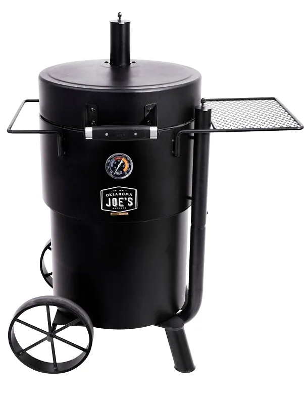 Char-Broil 19202089 Drum Smoker, Porcelain-Coated Steel Cooking Surface, Charcoal, Steel, Black :EA: QUANTITY: 1