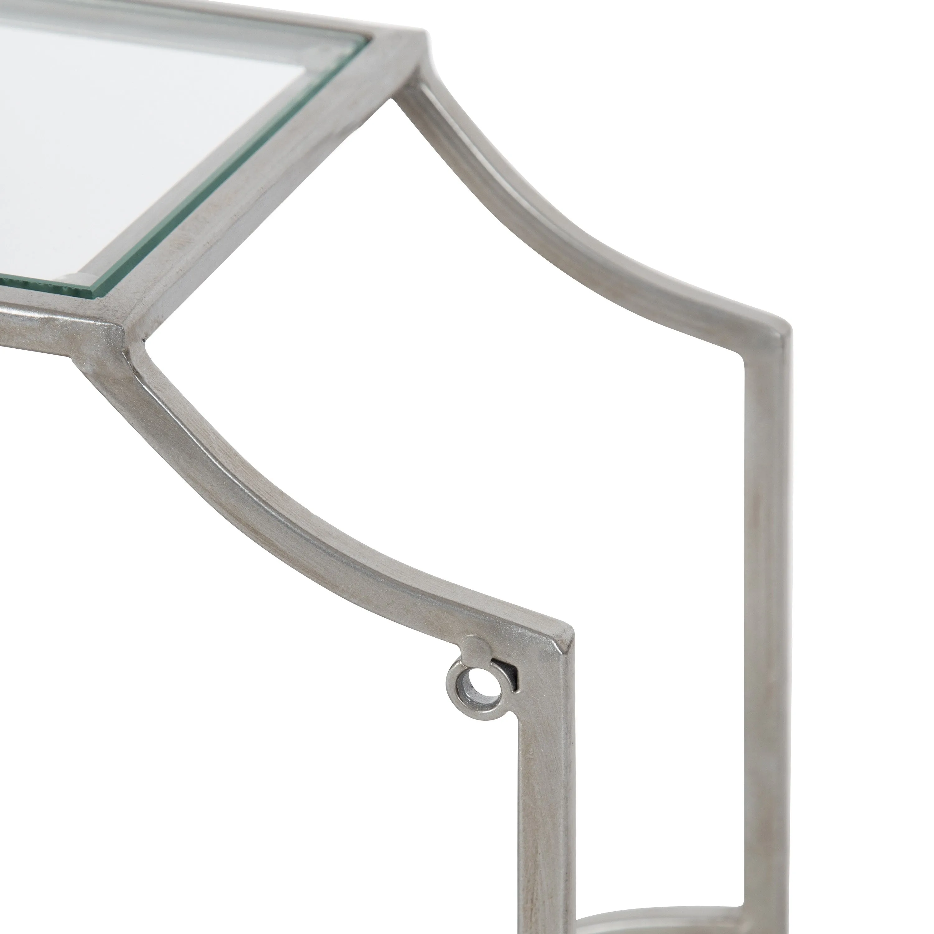 Ciel Modern Glam Metal Wall Shelf Set