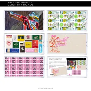 Country Roads Trinket Tray Insert Set