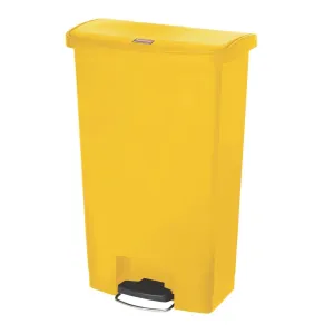 CW589 Rubbermaid Slim Jim Step on Bin Front Pedal 68Ltr Yellow